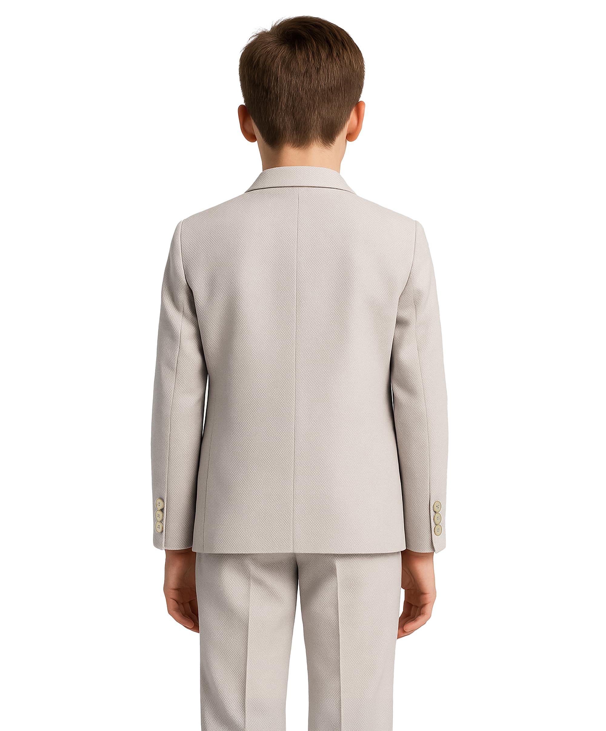 SIRRI Jungen Strukturierter Anzug 5-teiliges Set Pagenjungen Kommunion-Outfit, 2-13 Jahre