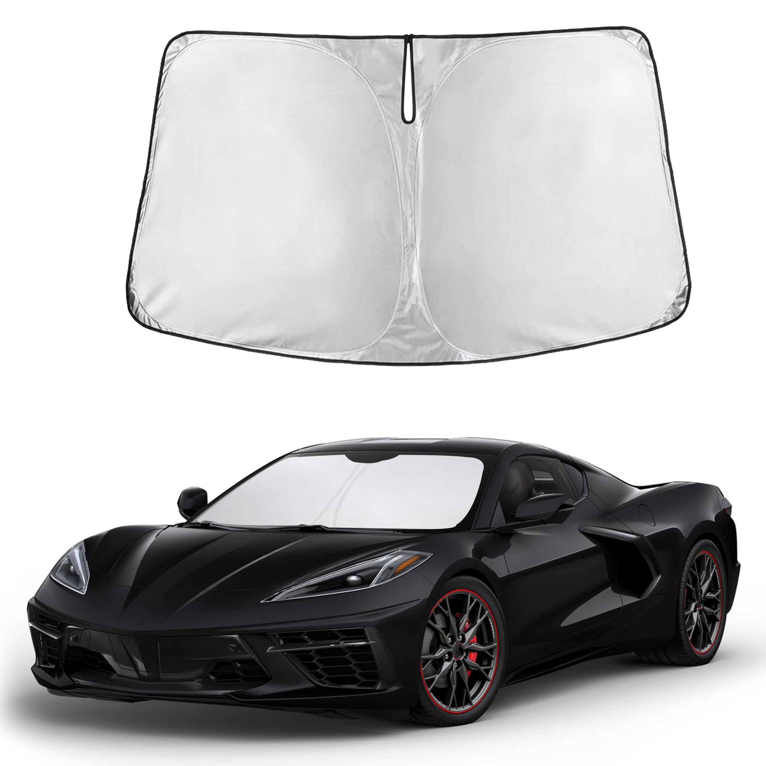 Autovir Windshields Sun Shade Fit for 2020-2024 2025 2026 Chevrolet C8