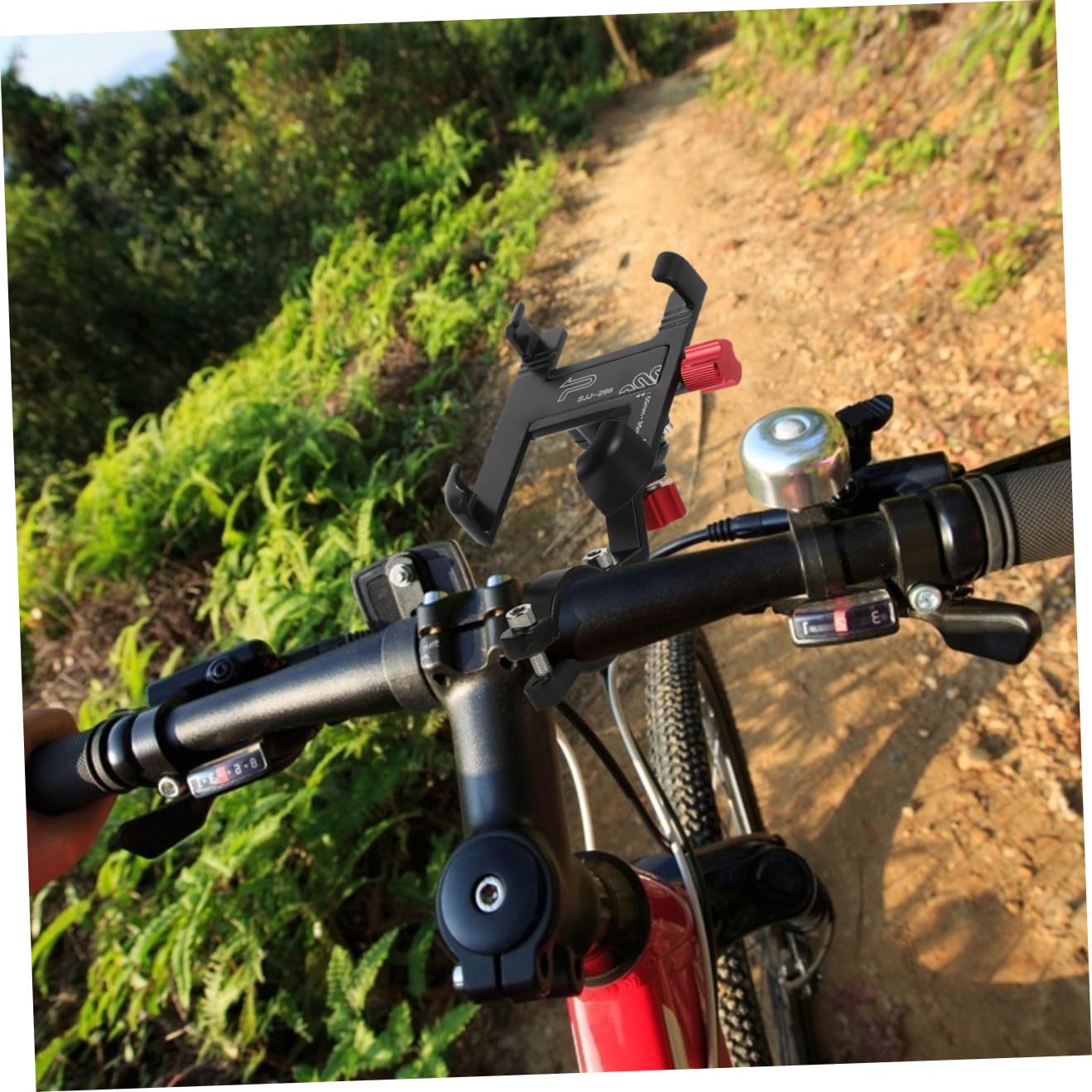 Hemobllo Supporto Per Telefono Da Bicicletta Supporto Girevole e Regolabile Realizzato in Materiale Facile Da Installare e Fissare Telefono Proteggendo