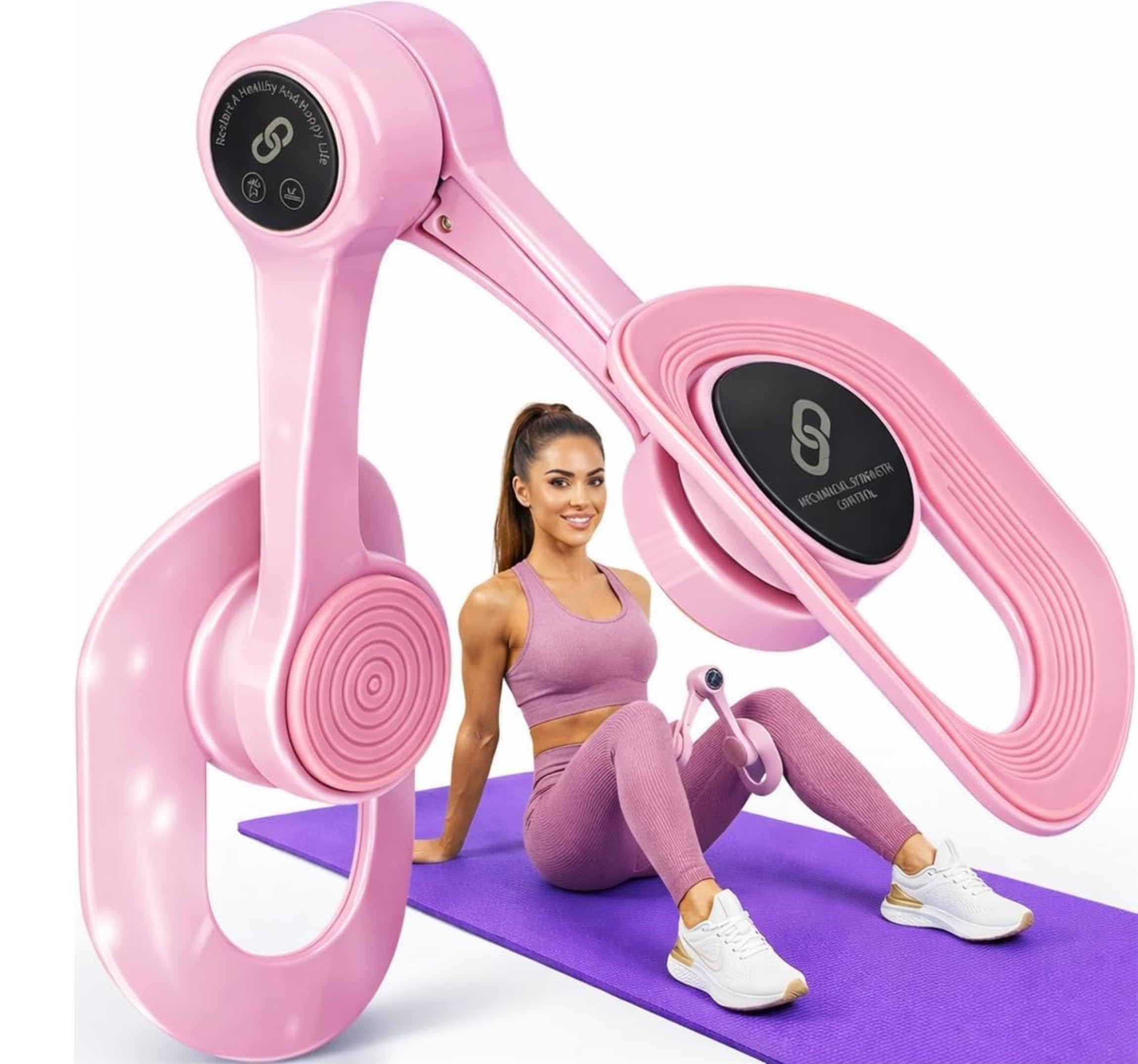 Thigh Master for Women — Inner Thigh Exerciser & Thigh Trainer | Leg Strengthener Workout | Thigh Exerciser for Home Gym | Adductor Exerciser | Stomach Flattener | Waist Twister Exercise Machine