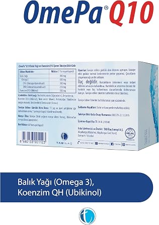 Omepa Q10 Omega3 & Ubiquinol 60 Capsule