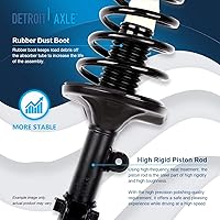 Vista 626 de Detroit Axle - Kit de suspensión delantera de 10 piezas para Chevy Aveo Aveo5 Pontiac G3 Wave 2 Ready Struts Assembly 2 Enlaces de barra