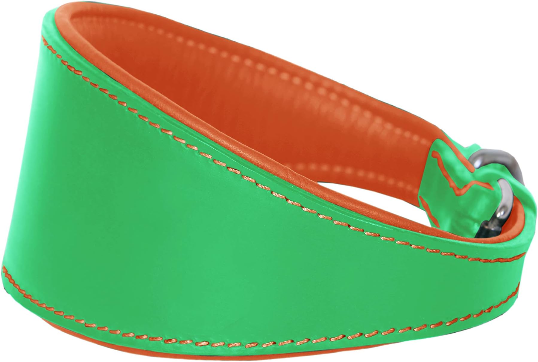 Ace Traditional Leather Dog Collar lined with SOFT Lamb's Leather (18