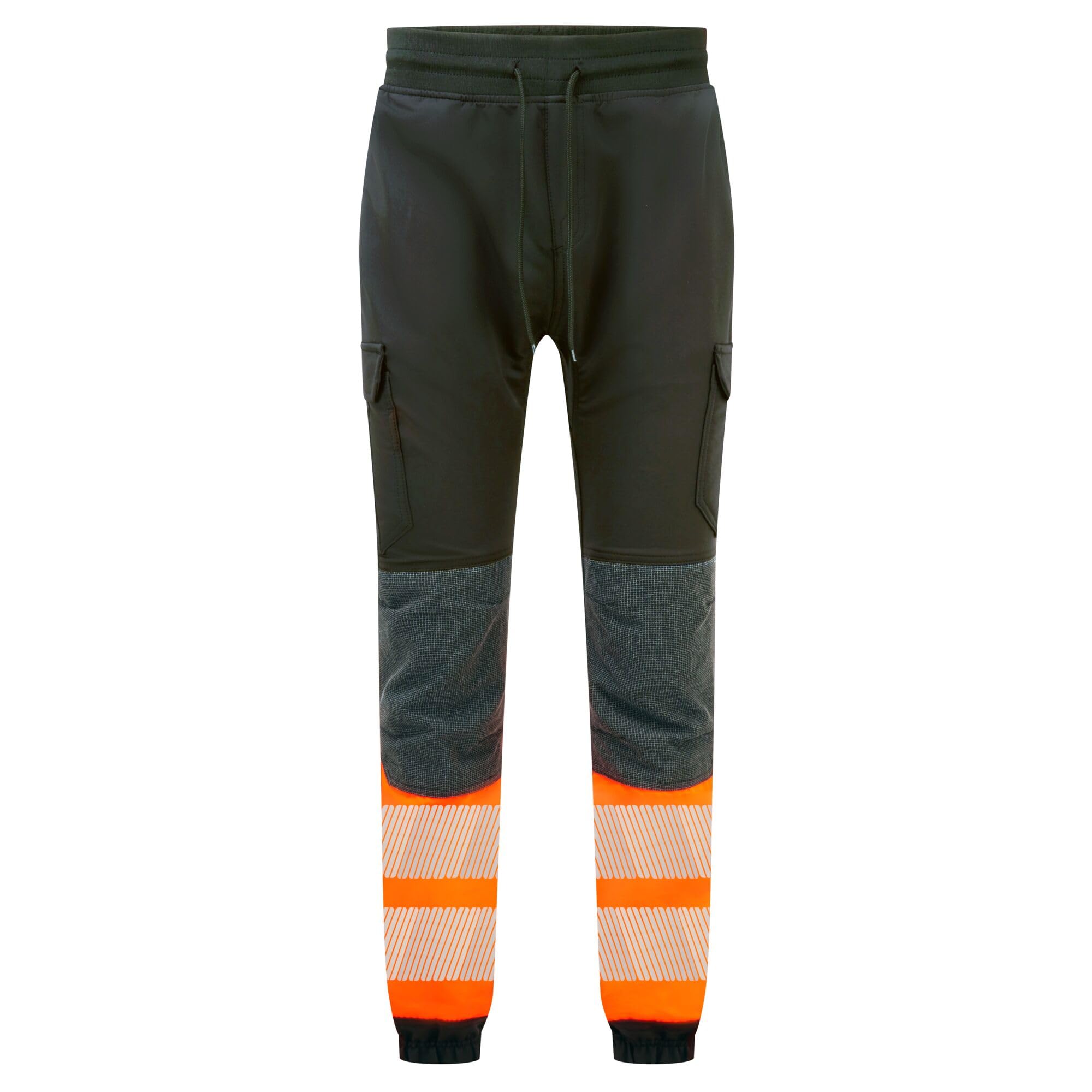 Portwest Black / Orange Kx3 Hi Vis Flexi Trousers