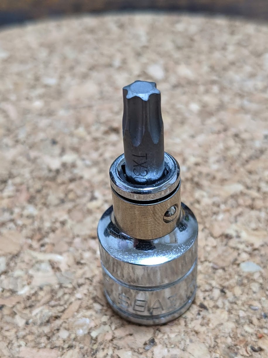 Wera 867/1 Diamond Coated TORX Bit - TX 30 Size 1/4 Inch Drive BiTorsion Design