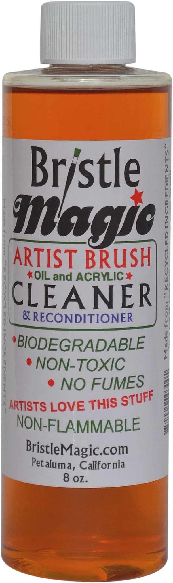 Bristle Magic Paint Brush Cleaner Bottle, 8-Ounce