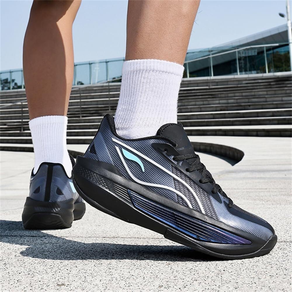 Genérico Zapatillas de Baloncesto for Hombre, con amortiguación, Resistentes al Desgaste, Antideslizantes, Agarre Rebote, Zapatillas Entrenamiento Deportivas Moda Zapatos para Caminar