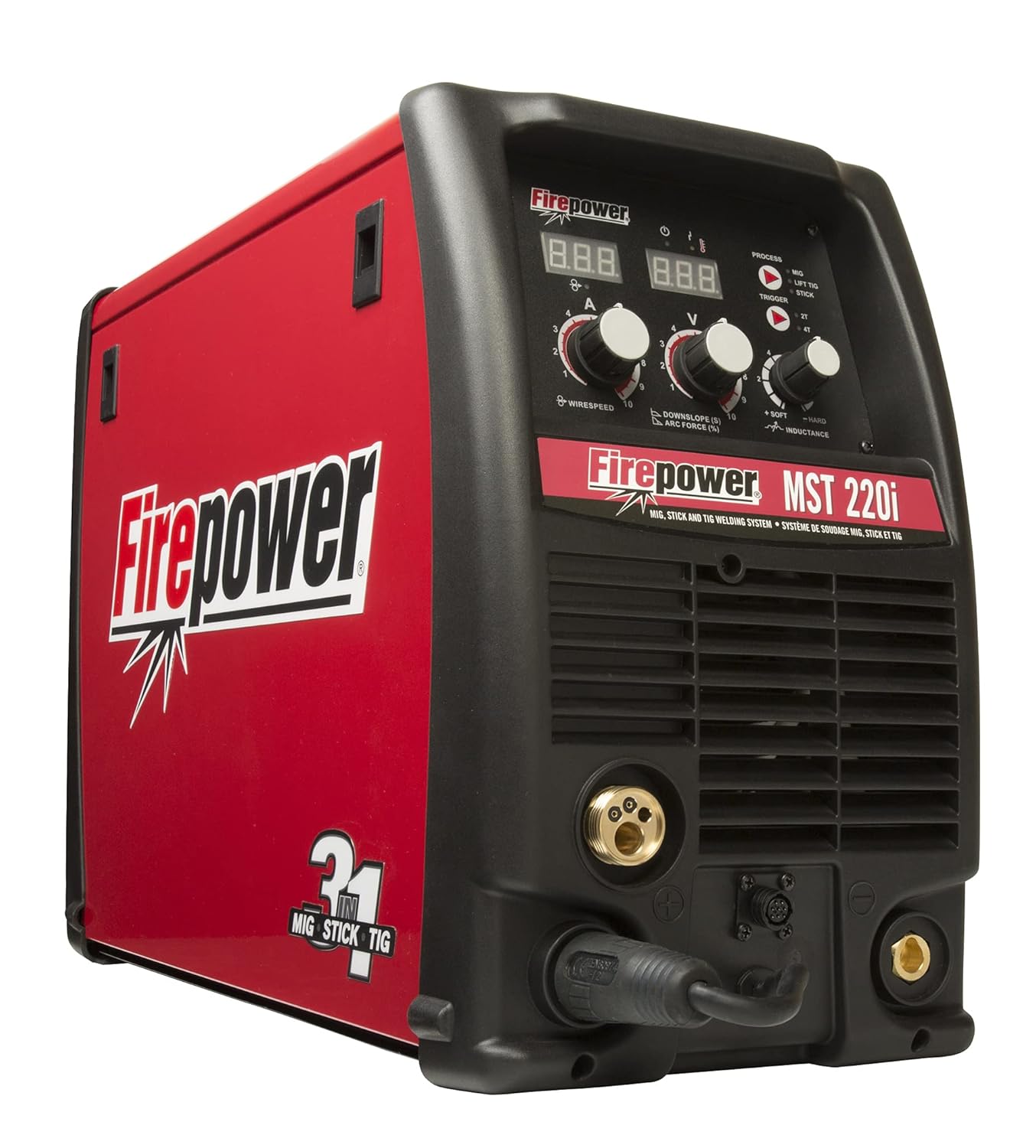 FIREPOWER 1444-0872 MST 220i 3-in-1 MiG, Stick and Tig Welding System, 210 Amp Max Output, 3/8" Max Plate Thickness, 7,500 Watt Generator, 208/230 VAC, DC Output: Tools & Home Improvement