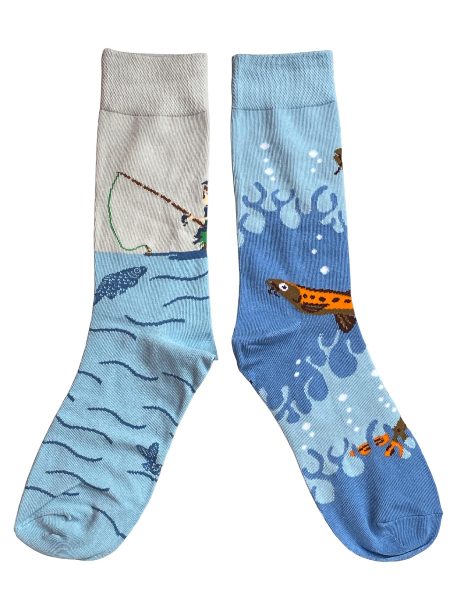 Sock Shack Men's Multicolour Odd Angling Fishing Ones That Got Away Socks One Pair 6-10 Uk / 39-44 Eur / 7-11 Us