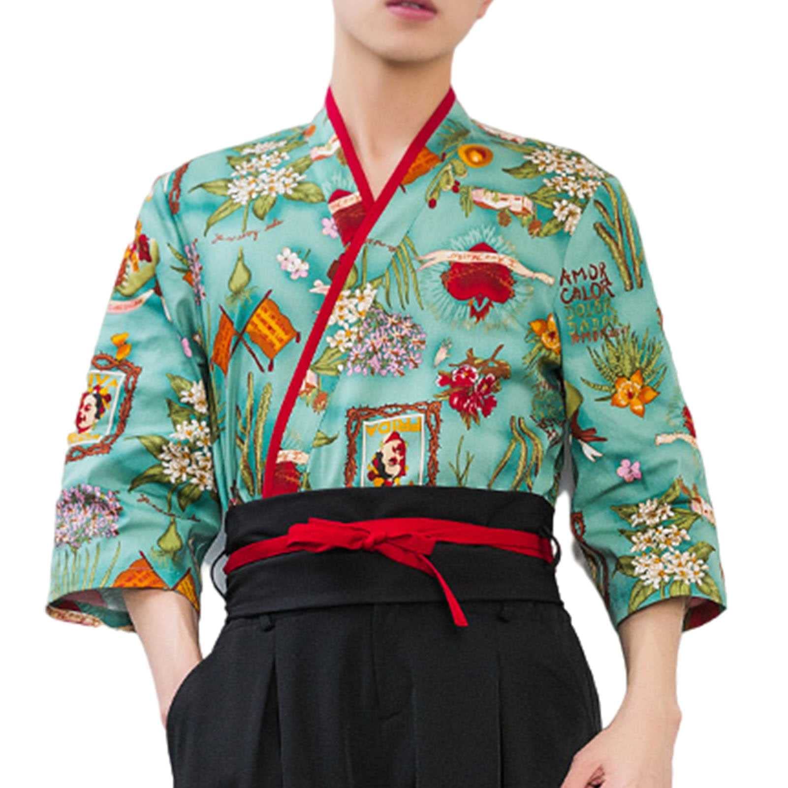 Giacche Chef Asciugatura Veloce Unisex, Cardigan Kimono, Traspirante e Confortevole, Tutte Le Stagioni