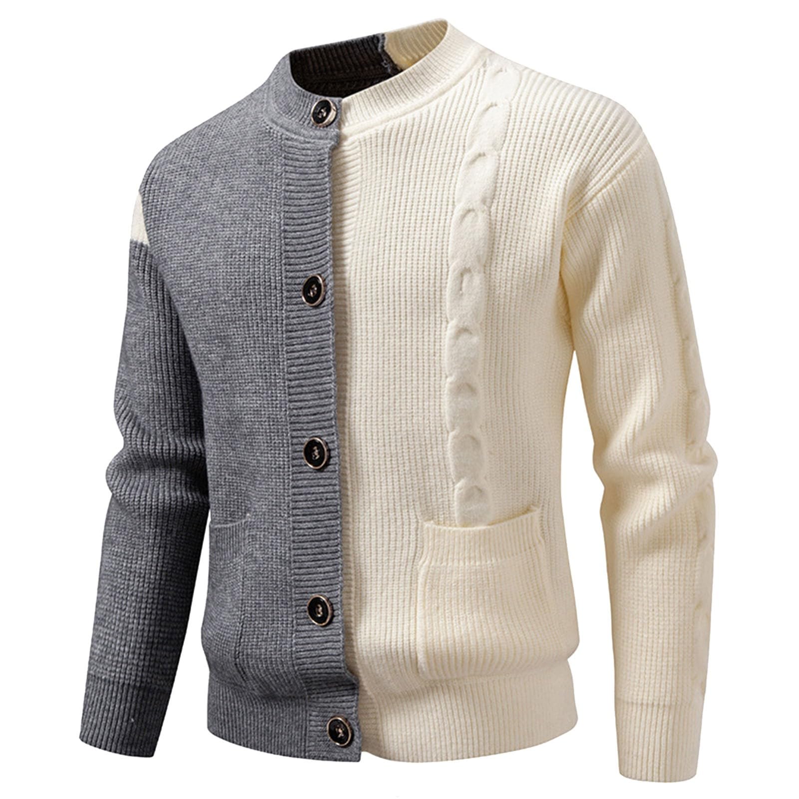 Jersey Hombre CáRdigan Chaqueta De Punto Suéter de punto manga larga para hombre abrigo casual otoño invierno prenda exterior y cómoda diseño versátil ideal uso diario