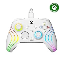 Vista 1 de Turtle Beach Afterglow Wave Wired RGB Gaming Controller - Licensed for Xbox Series X S, Xbox One & Windows PCs - Mappable Buttons, Hall-Effect Hair