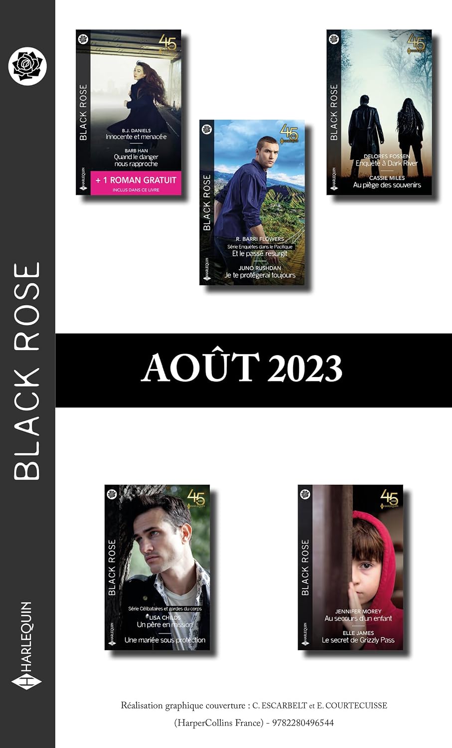 Pack mensuel Black Rose - 10 romans + 1 titre gratuit (Août 2023) (French Edition)