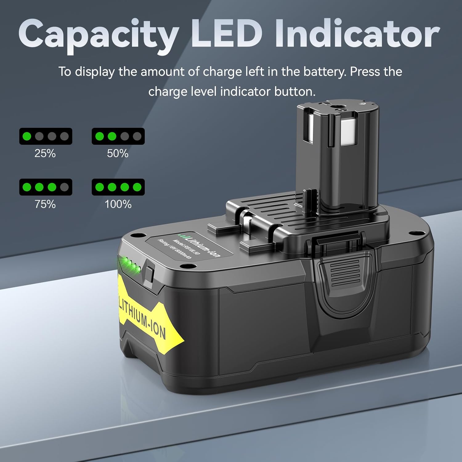 Fancy Buying 8.0 Ah Battery for Ryobi 18V Battery for Ryobi ONE+P102 P103 P105 P107 P108 P109 P122 Cordless Tool Battery - Image 7