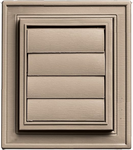 Builders Edge 140147079023 Square Exhaust Vent 023, Wicker