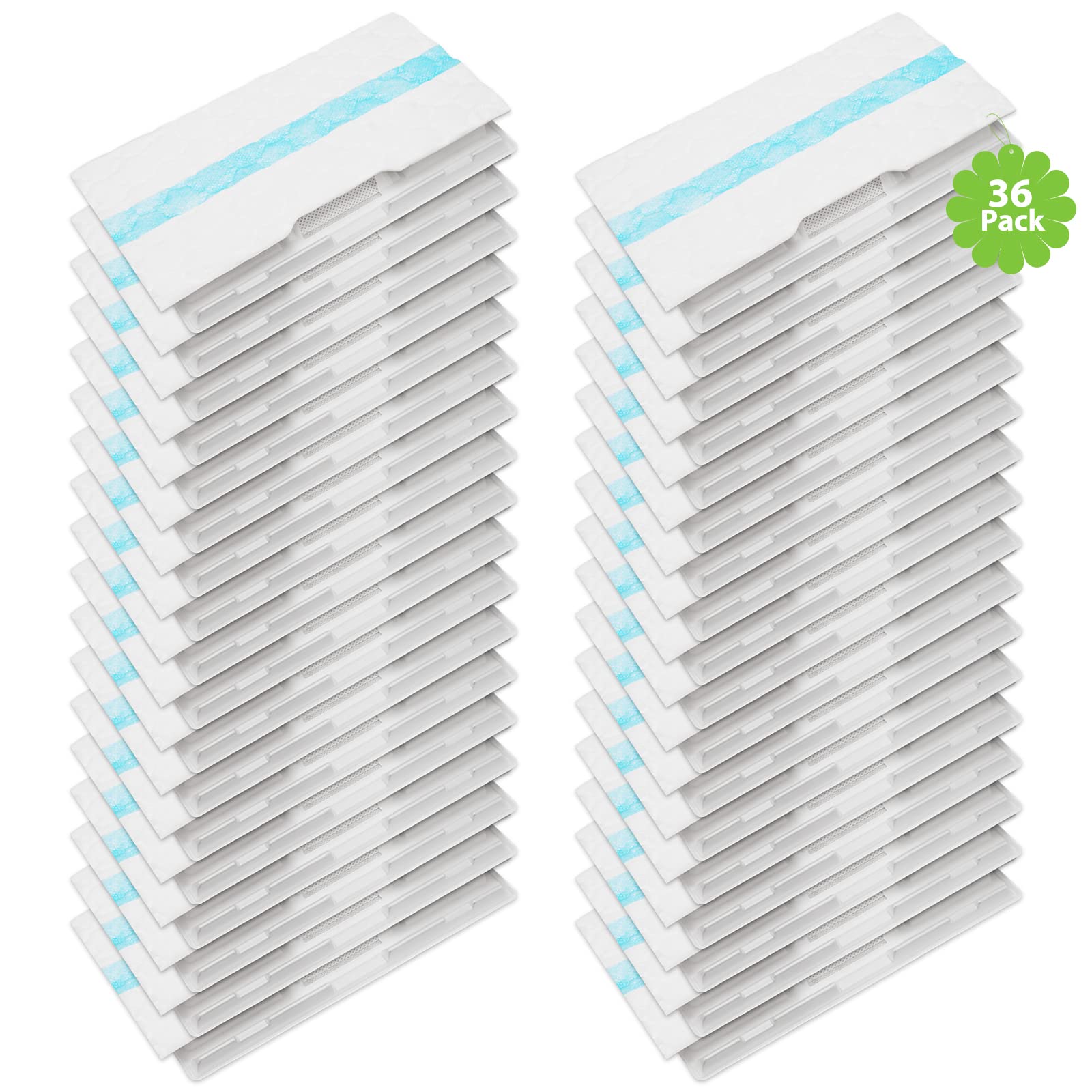 36 Pack for Shark VACMOP Disposable Hard Floor Vacuum and Mop Pad Refills for Shark Vacmop Pro VM252 VM250 VM200, Part VMP30