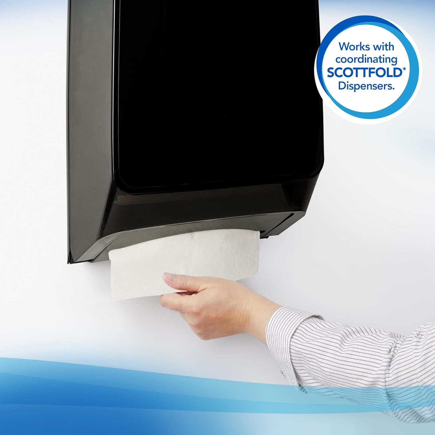 Scott® Scottfold™ Multi-Fold 1-Ply Paper Towels, 9 2/5" x 12 2/5", White, 175 Sheets Per Sleeve, 25 Sleeves Per Carton