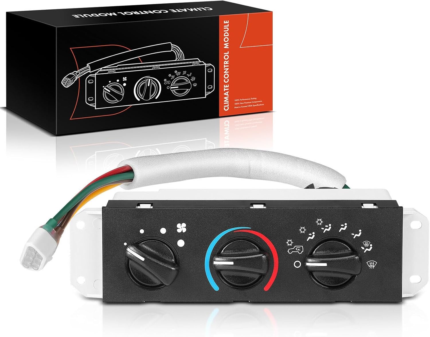 Replacement Parts for A/C&Heater Control Panel with Blower Motor Switch for Jeep TJ Wrangler 99-06 Mod-AP88P-42947