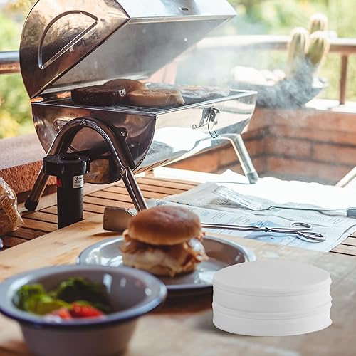 Miniatura 7 de Yenmoz 500 hojas de papel de hamburguesa de 4.5 pulgadas, papel de pergamino blanco, antiadherente, de grado alimenticio, para preparar y almacenar