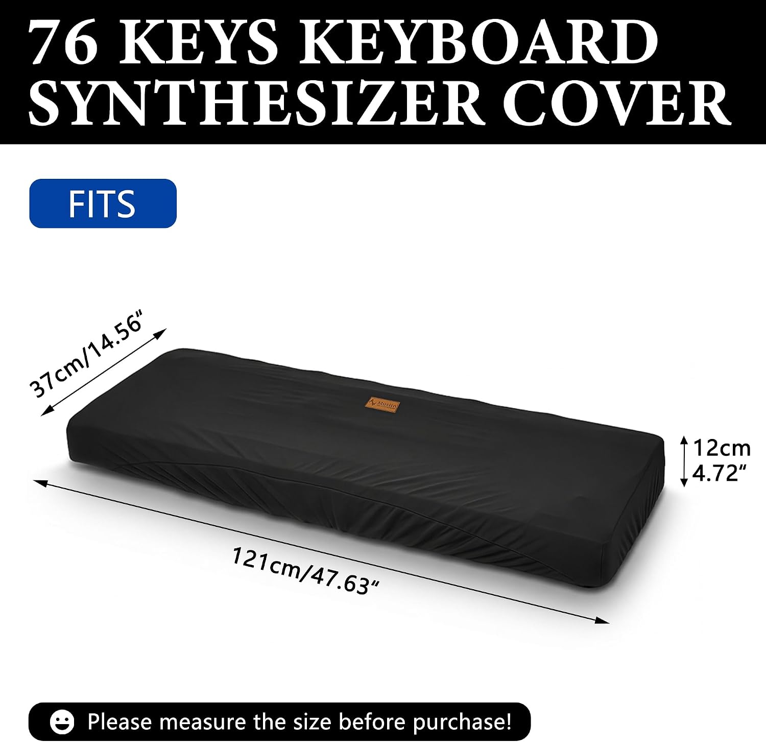 Musiin 73 Keys Piano Keyboard Cover, Compatible with Roland V-STAGE 76,