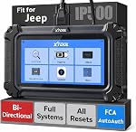 XTOOL IP500 OBD2 Scanner for Jeep, Full Systems Bidirectional Diagnostic Scan Tool for Chrysler/Jeep/Dodge with FCA AutoAuth, Lifetime Free Update, All Reset Services, Car Code Reader for BMS Reset