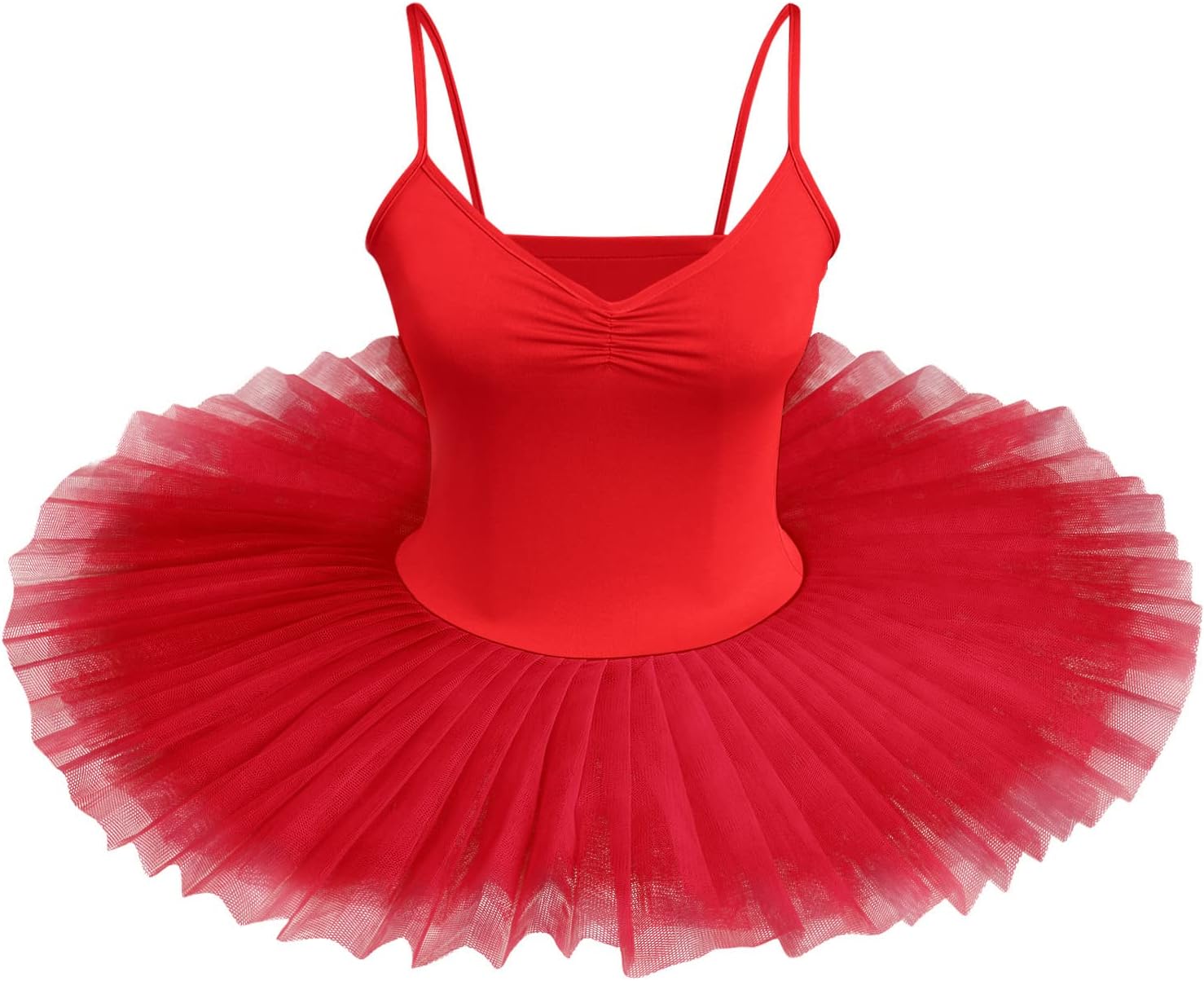 AFAVOM Ballet Leotards for Women Hard Organdy Platter Tutu Professional Swan Lake Ballerina Costume Classic Pancake Skirt