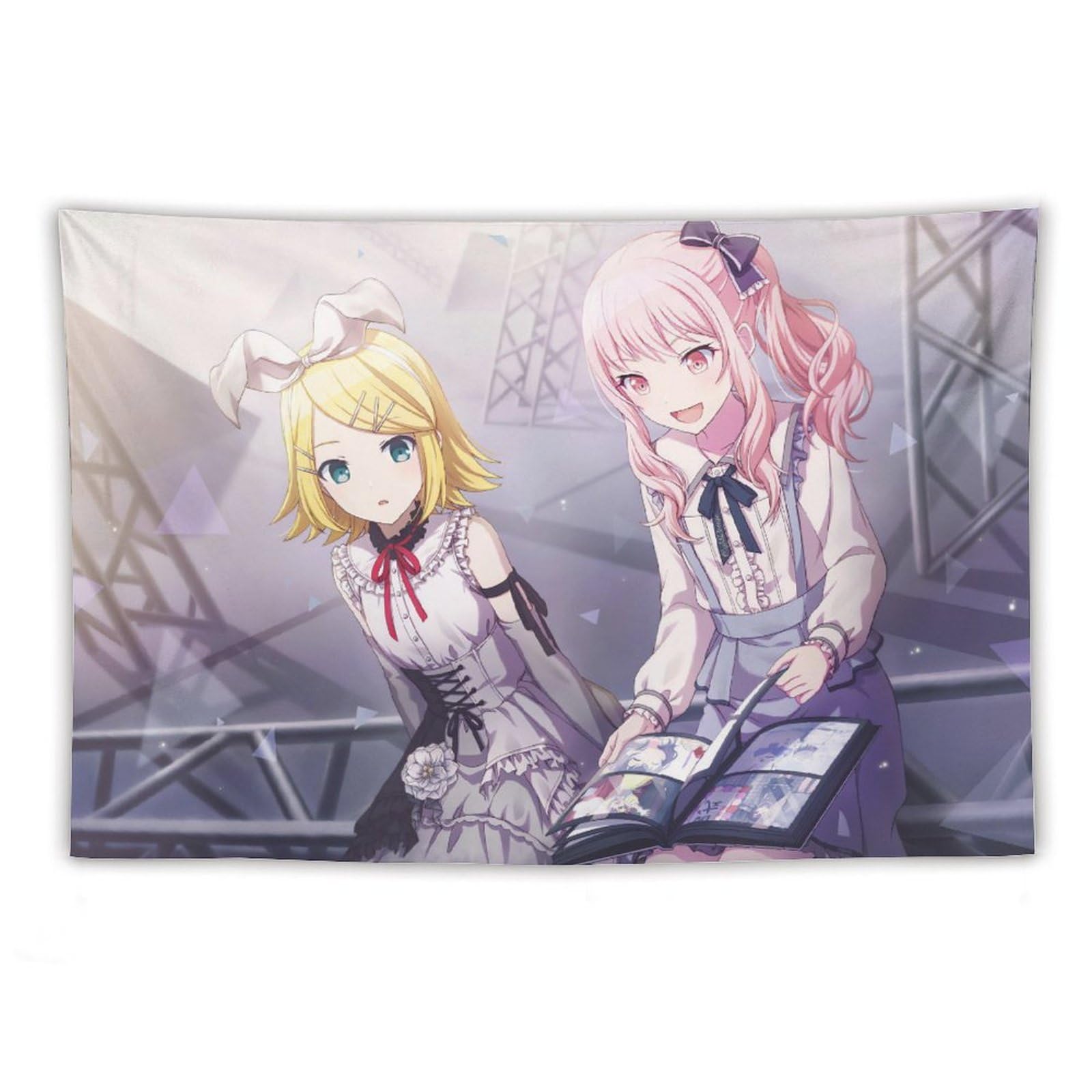 Amazon.co.jp: 鏡音リン 暁山 瑞希 タペストリー アニメ 大判