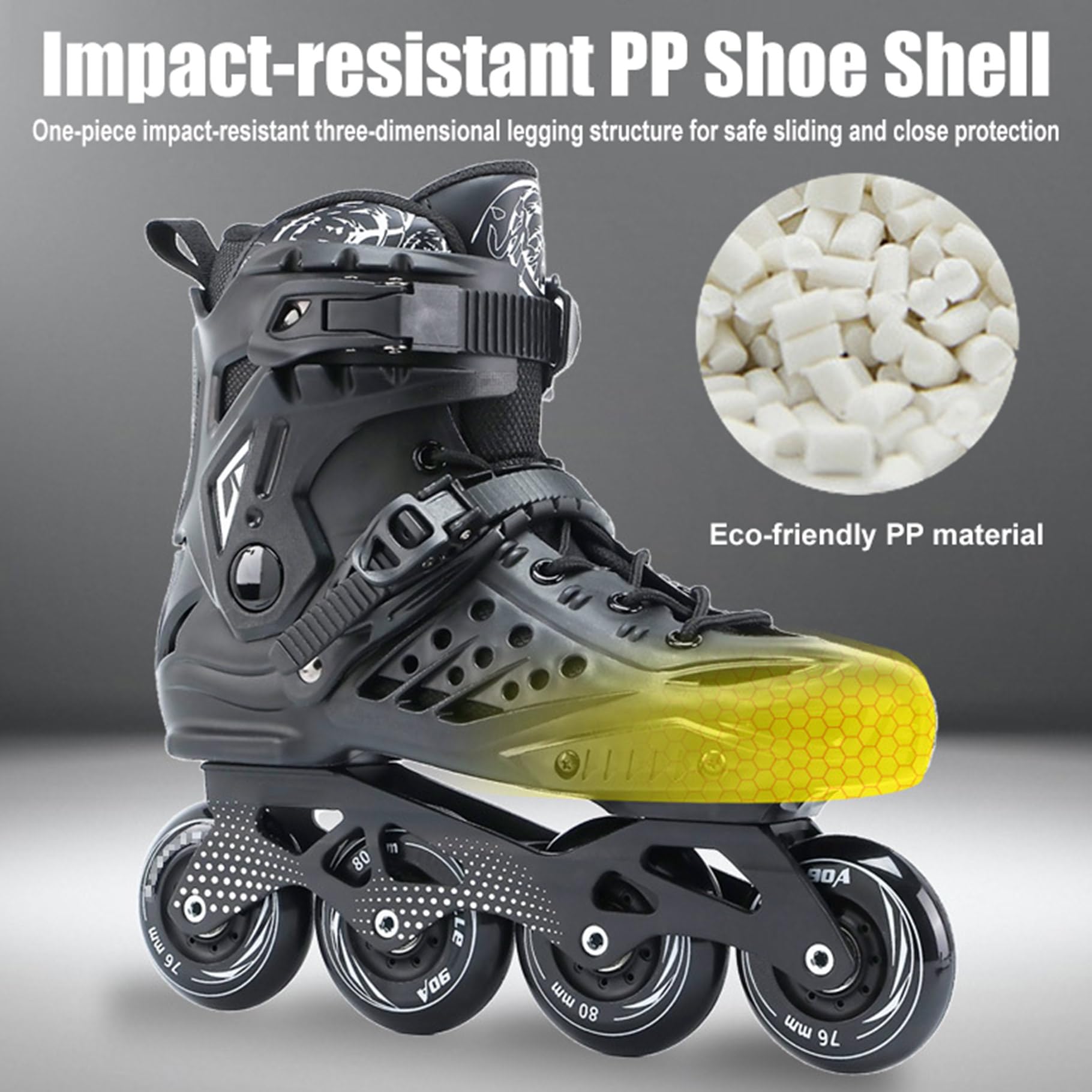 Patines En Linea Adulto, Patines Profesionales para Mujer Y Hombre, Patines 4 Ruedas Adulto De Fitness De Alto Rendimiento para Principiantes, Unisex