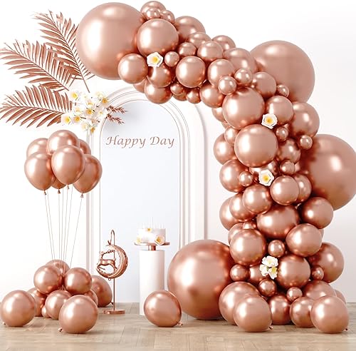 Miniatura 116 de Globos Rosados Retro, paquete de 66 globos de 12 pulgadas de color rosa suave, globos de látex para fiestas de cumpleaños, baby shower, San 07 Retro