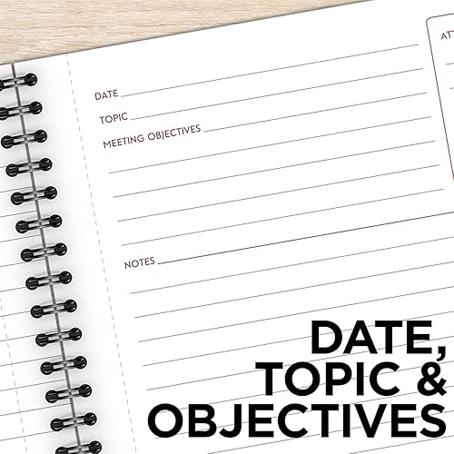 Miniatura 4 de Cambridge cuaderno, cuaderno de negocios, 6.5 in x 9.7 in, 80 hojas, a rayas, notas de reunión, cubierta flexible, encuadernado con alambre, gris