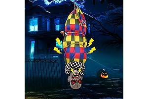 Upside Down Clown Hanging Halloween Decoration