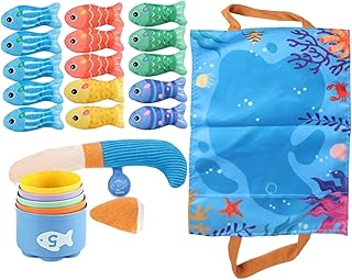 Juego de : Juguete Tela clasificación 23.62 Pulgadas para Aprendizaje Interactivo, Desarrollo sensorial con Juego Educativo, baño Preescolar para niños, Colorida,