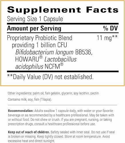 Miniatura 2 de Integrative Therapeutics Probiotic Pearls - Digestive Balance and Gut Health Support* - Lactobacillus Acidophilus and Bifidobacterium - Daily