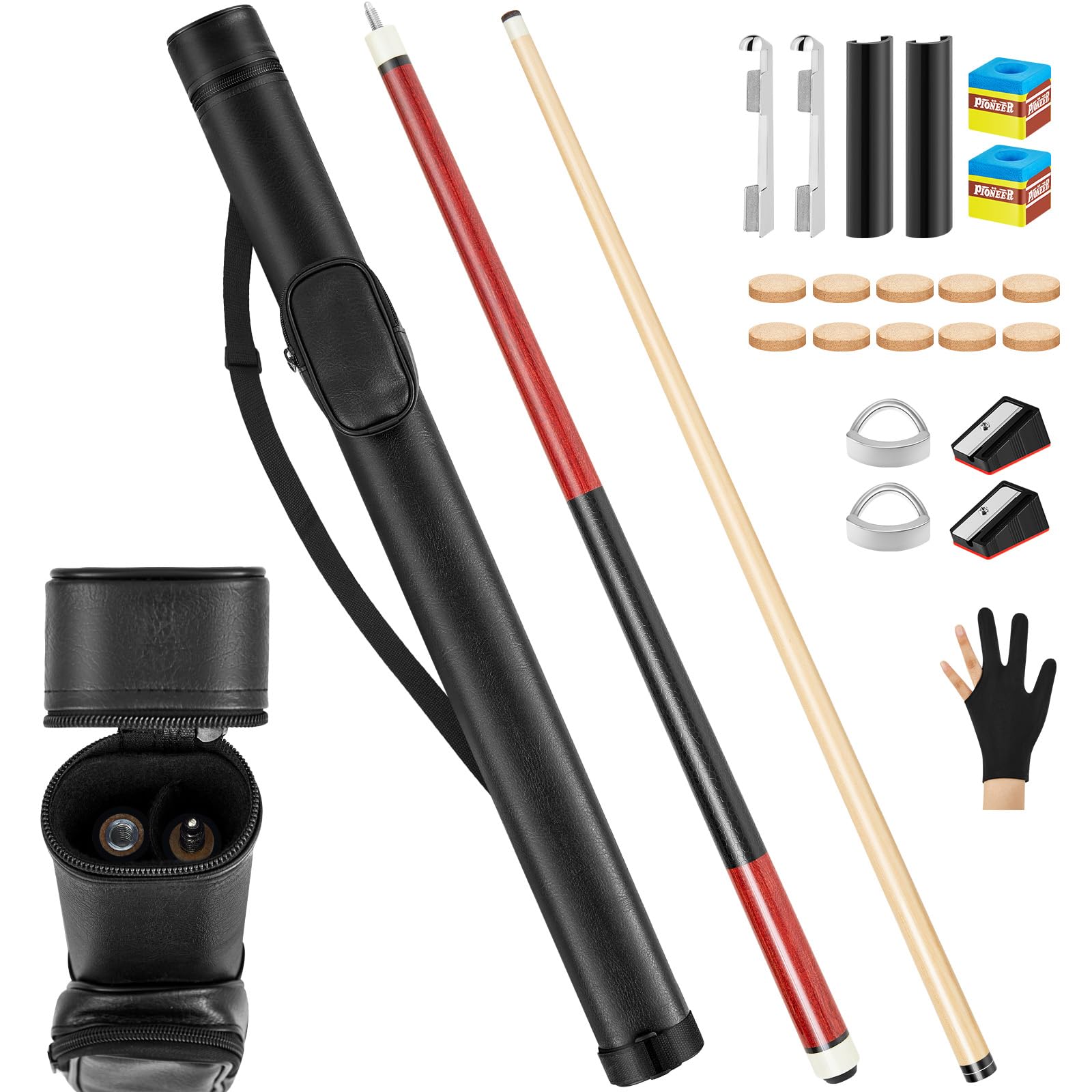 LSOSVSEU Cue Ball Case 2.24in Billiard Ball Carrying Case, Easy To ...