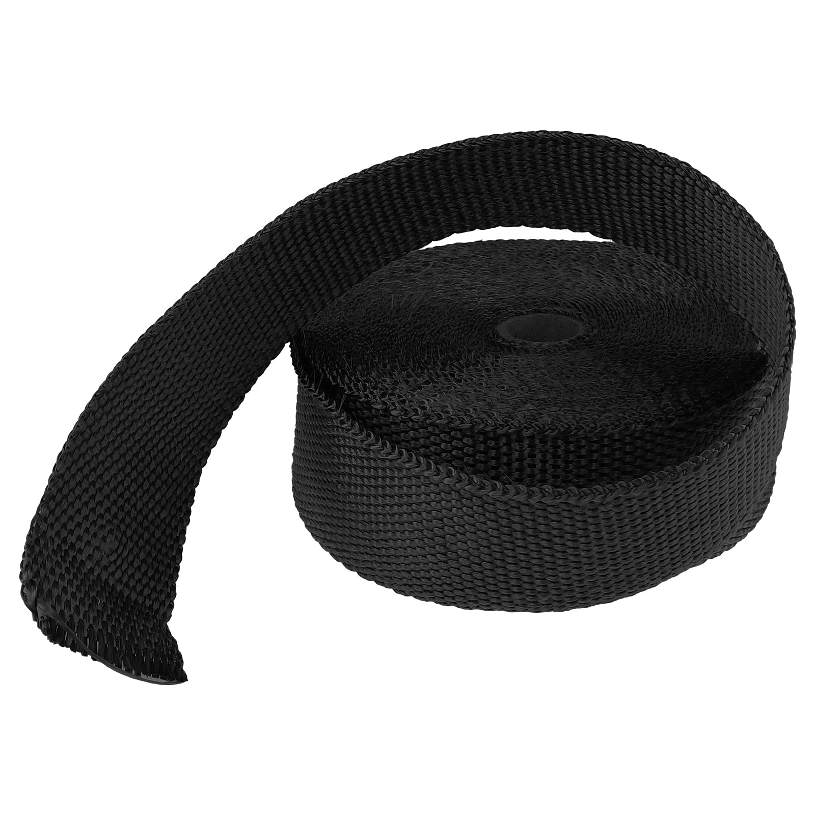 2 nastri di protezione dal calore, 15 m x 50 mm, in fibra di basalto, protezione dal calore per moto, con 20 fascette in acciaio inox, nastro di scarico per auto, collettore termico