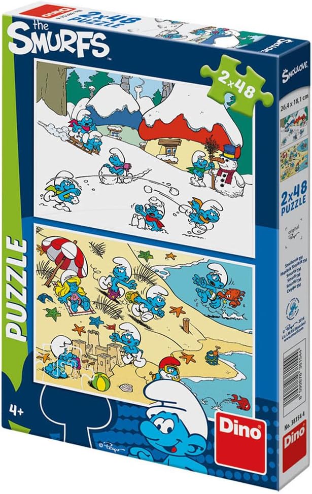 Dino Toys 381544 Smurfs Motif Jigsaws Puzzle