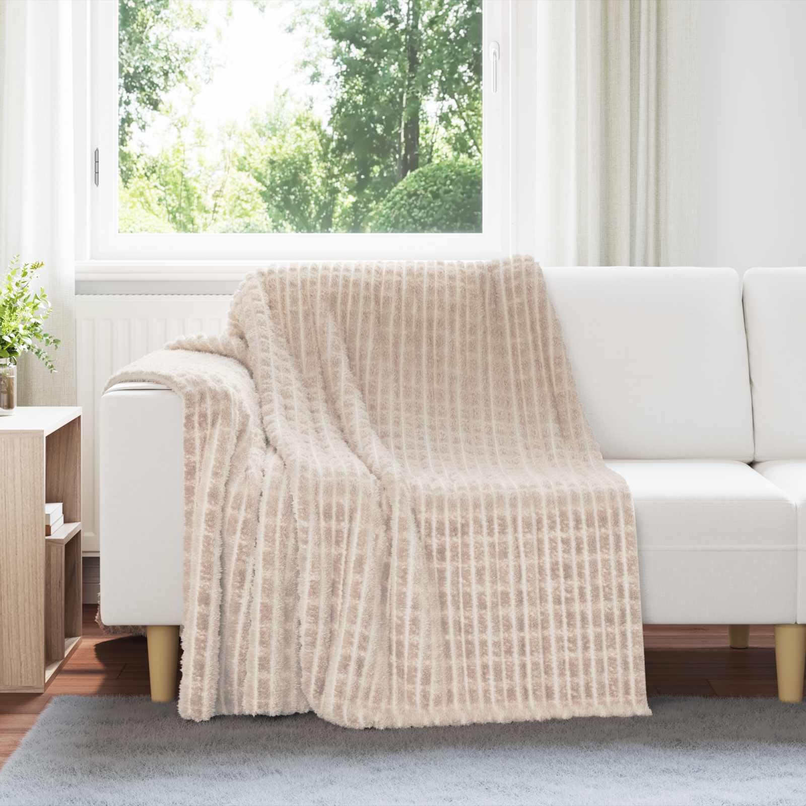 Couverture polaire 6 pièces Beige 200 x 150 cm