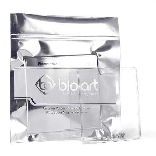 JMU Hojas de formación de vacío dental Copoliéster 0.030 in, materiales termoformados de alta claridad para máquina formadora de vacío 5 '' x 5 ''