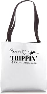 We Be Trippin' Rhodos Greece Holiday Souvenir Tote Bag