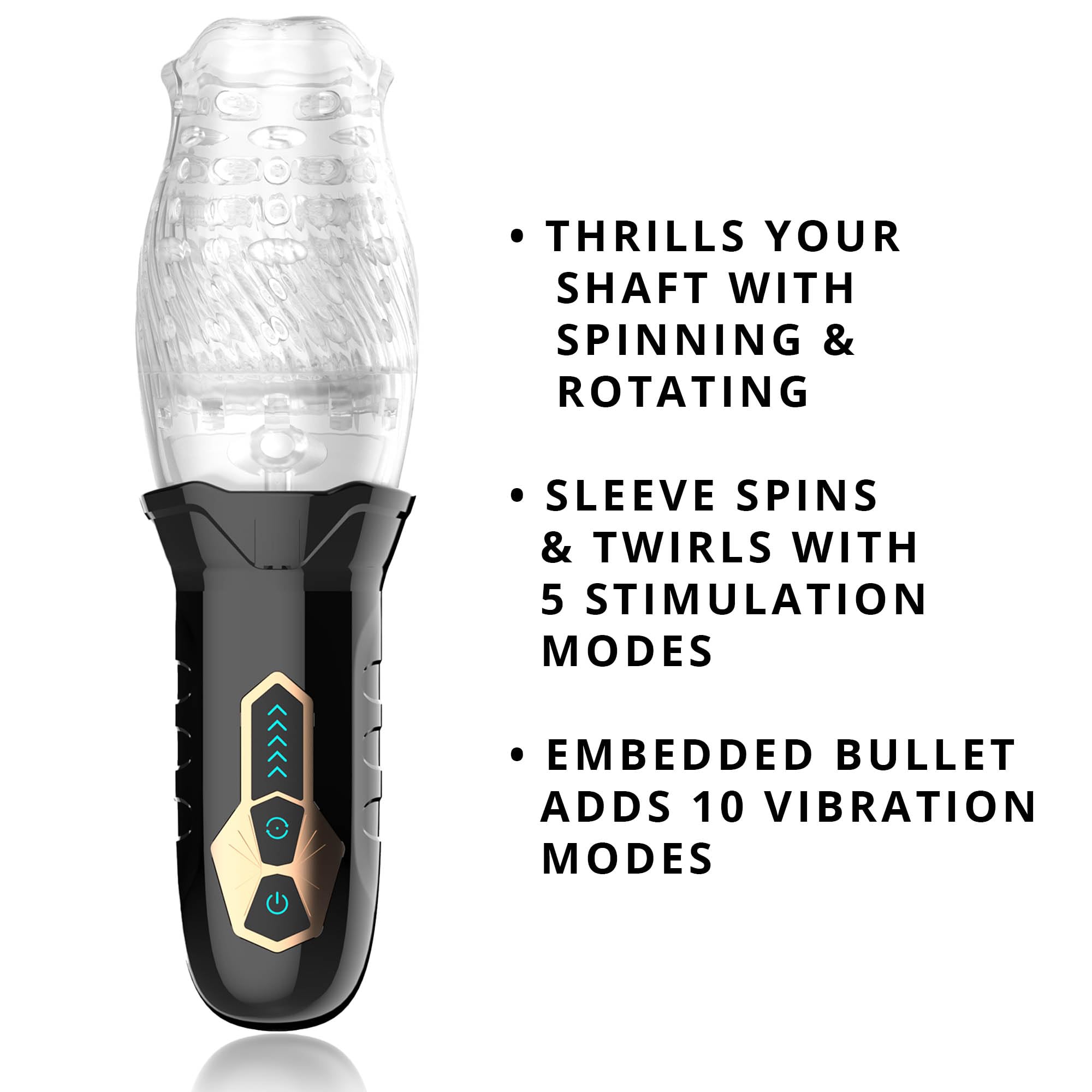 Amazon.com: Adam's Gawk Gawk Rotating & Vibrating Masturbator 10 Vibration  Modes 5 Spinning Settings TPE Sleeve with Stimulating Textures Rechargeable  Male Masturbator for Shaft Stimulation and Ultimate Pleasure : Health &  Household