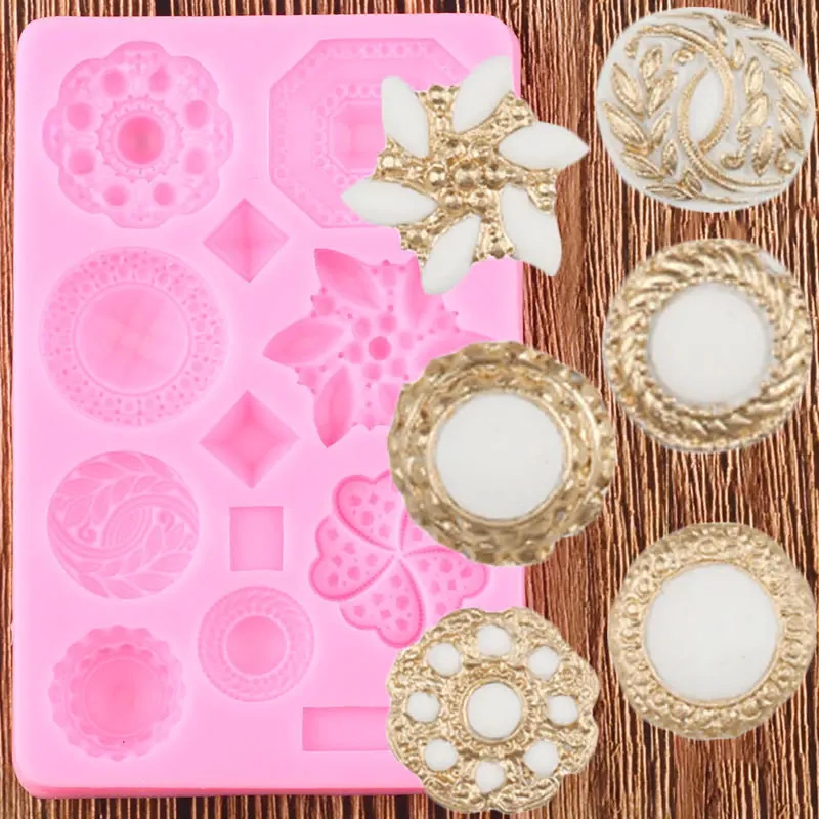 Moules en silicone pour résine, 13,8 x 8,9 cm, moules en silicone 3D en forme de fleur, bijoux, résine, argile, outils de décoration de gâteaux, bonbons, chocolats