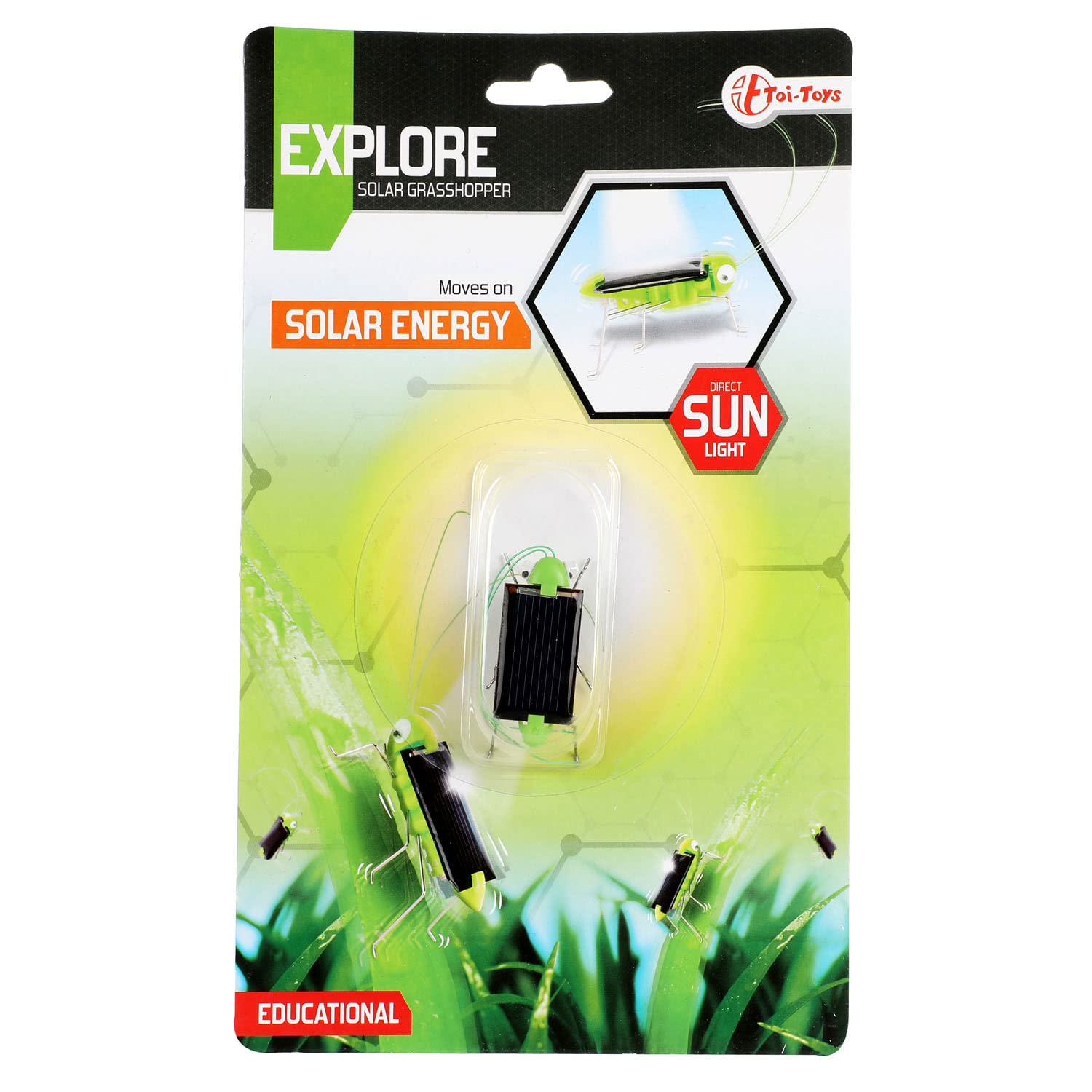 ExploreGrasshopper-Moves on Solar Energy Does Not Apply Toys and Figures, Multicoloured (35283A)