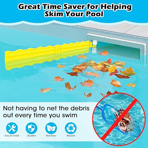 Miniatura 4 de Paquete de 2 recolectores de desechos de piscina, eliminación de hojas de piscina y desechos de plástico, hojas flotantes de desechos superficiales,