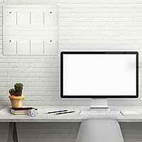 Vista 7 de Weysat 4 soportes acrílicos para folletos de montaje en pared, 8 bolsillos, soporte para folletos de 4 pulgadas de ancho, de plástico transparente