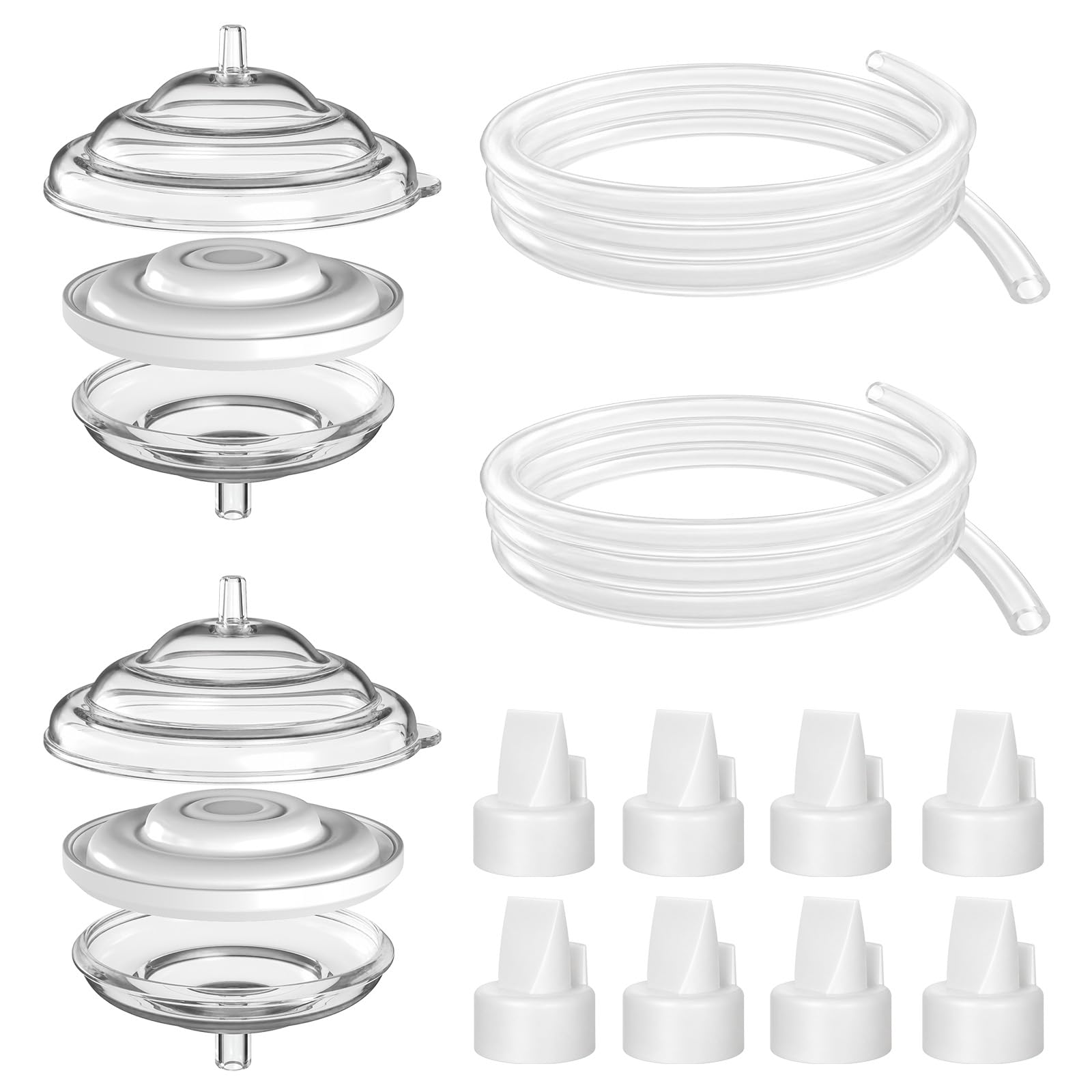Spectra Replacement Pump Parts Compatible with S1/S2/9 Plus, Not Original Accessories, Spectra Duckbill Valves, Backflow Protectors (Diaphragm Included), Tubings