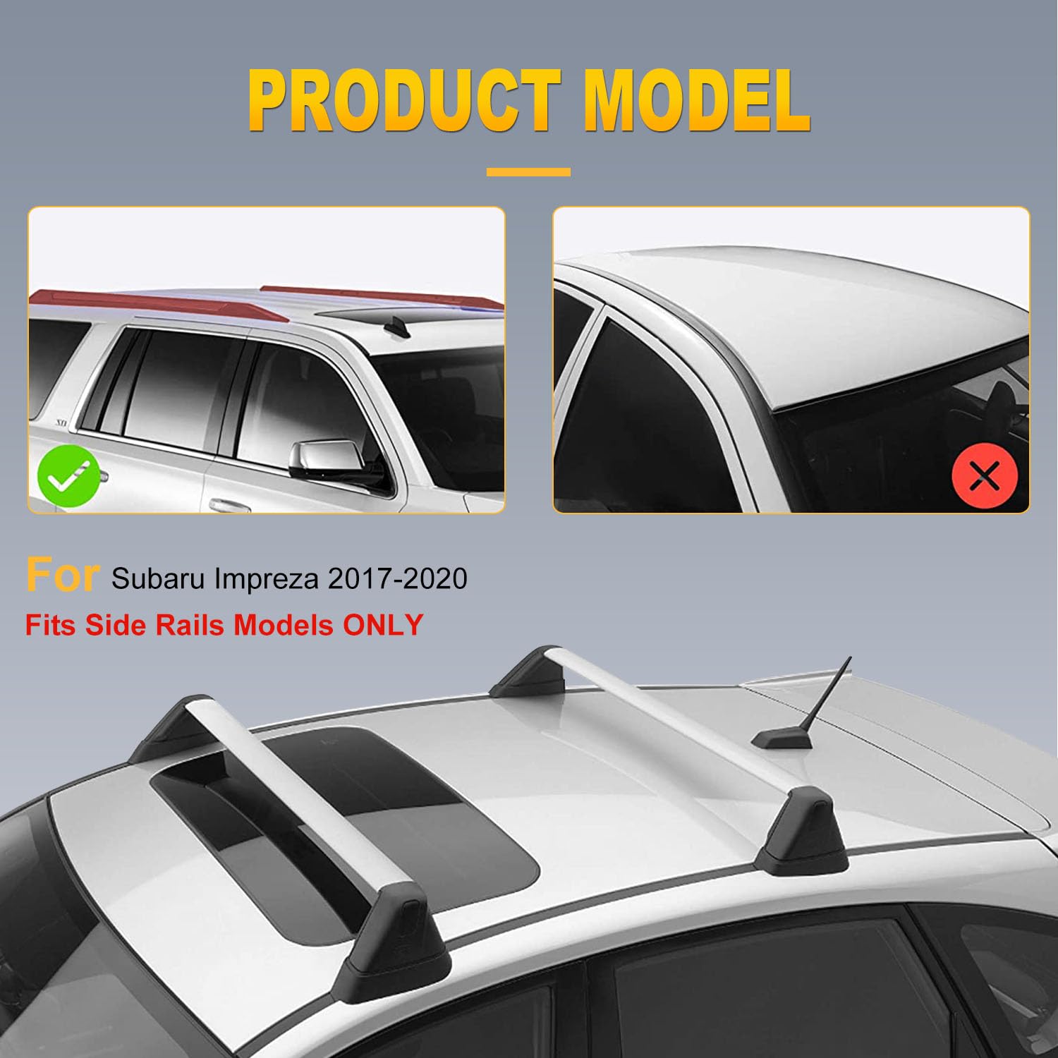 Universal Roof Rack Cross Bars OCPTY Roof Rack Cross Bars Fit For