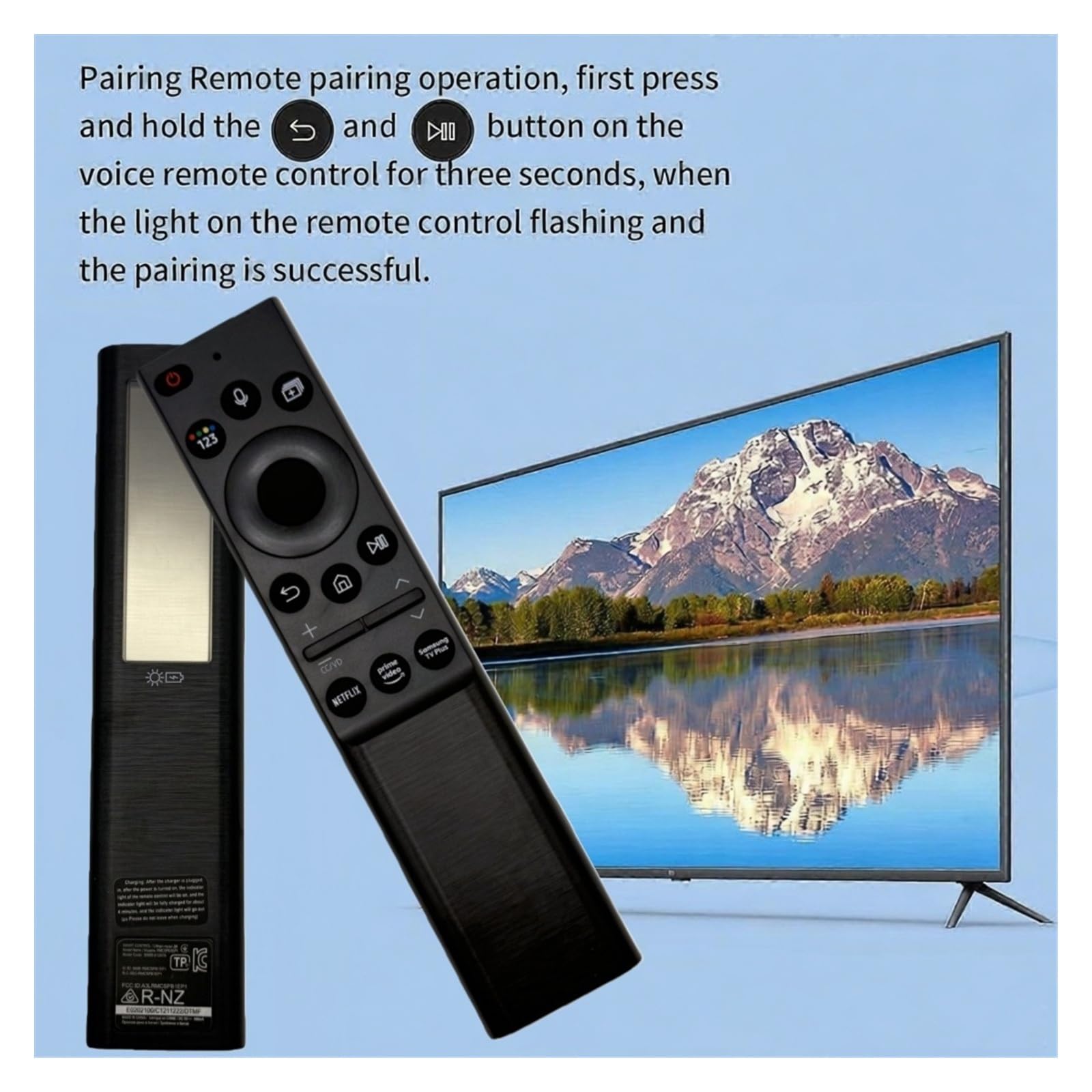 Control Remoto por Voz De Repuesto BN59-01357A, Compatible con Control Remoto De Carga Solar Sam-Sung TV For TV 4K 8K QLED BN59-01385A/01432A