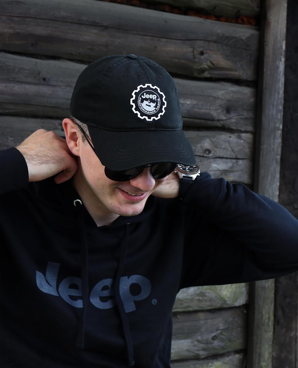 Jeep Hat Performance Parts Gear Logo Heavy Twill Baseball Cap - Image 6