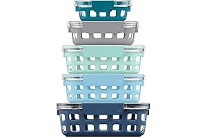 Ello Duraglass Glass Silicone Food Storage Containers: Leak-Proof Meal Prep Perfection