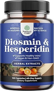 Diosmin Hesperidin 1000mg Complex for Circulation - Hesperidin & Diosmin Complex 1000mg from Bitter Orange for Vein Support - ISO 17025 Lab Tested - Vegan Non-GMO & Gluten Free 120 Count (Pack of 1)